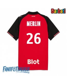Stade Rennais Quentin Merlin #26 Tricou Fotbal Replică 2025-26 Barbati Acasa